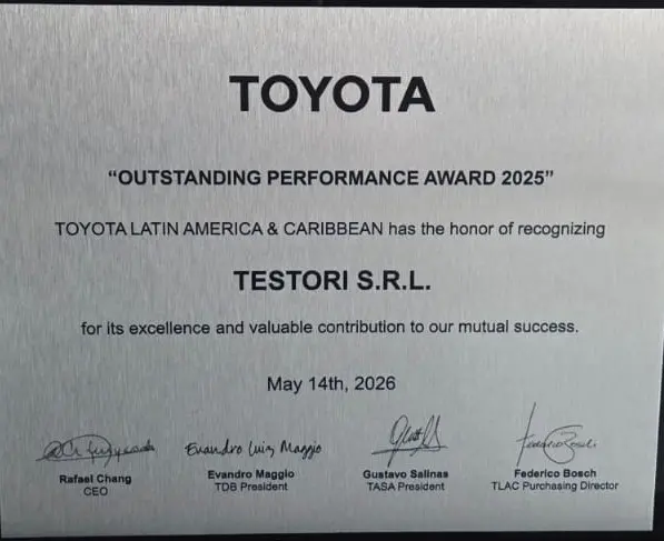 Mayo  2025, TOYOTA Outstanding Performance Award 2025